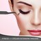 9 Pieces Curved Pointed Craft Tweezers Stainless Steel Precision Tweezer with Protective Cover for Rhinestones Dried Flowers Craft Stickers Eyelash Extension Jewelry Making(Black)